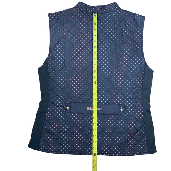 ROMFH 'Hampton' Quilted Vest in Navy & Pink - Woman's XL - Picture 6 of 9